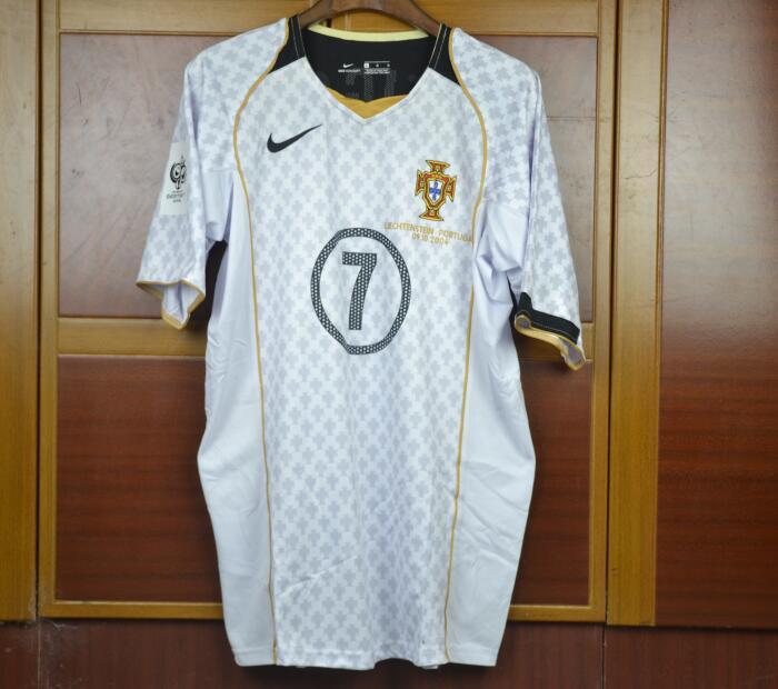 AAA Quality Portugal 2006 World Cup Away White Soccer Jersey